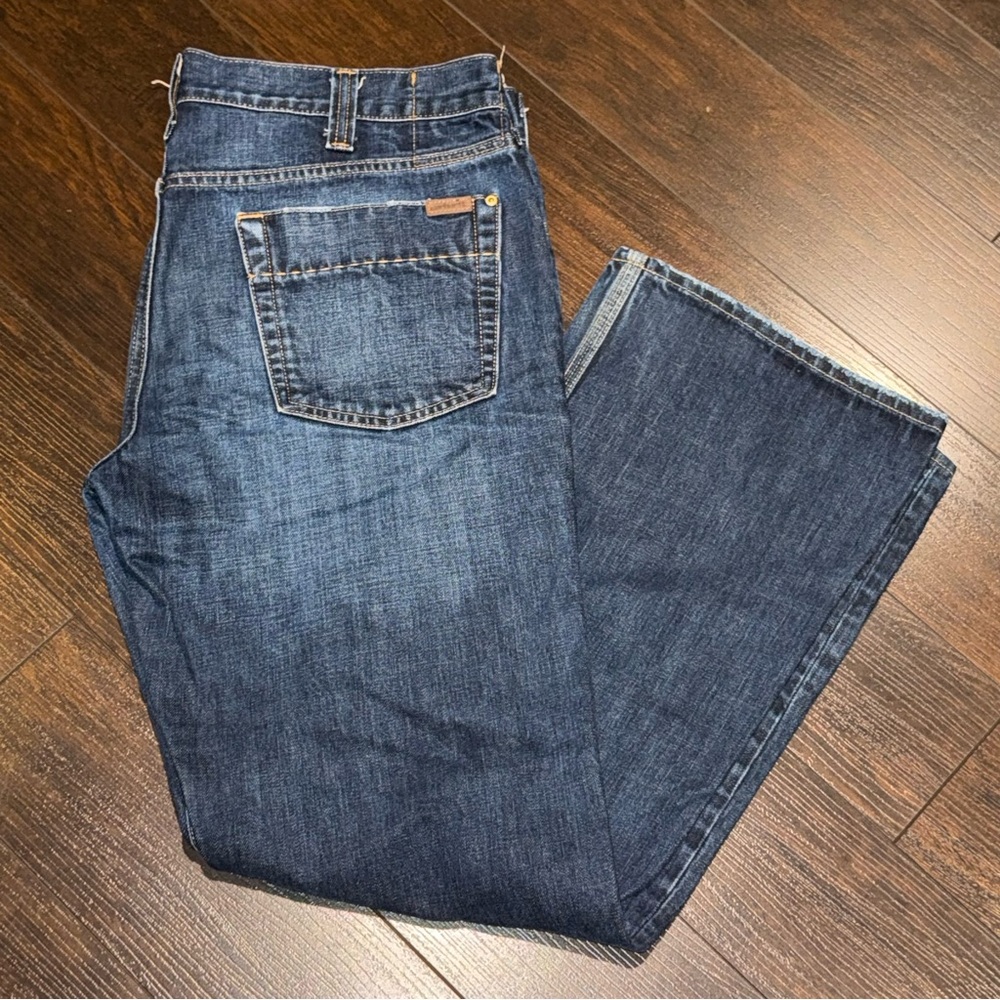 Carhartt B310 DRT Jeans Men’s Size 36x32 Relaxed Boot Cut Blue Dark Wash Denim